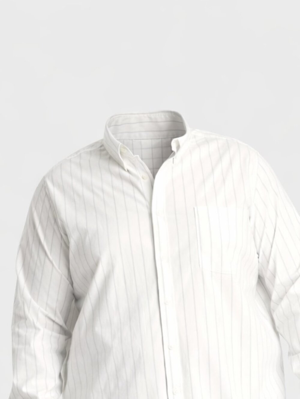 Men's Big & Tall Long Sleeve Button-Down Shirt - Goodfellow & Co Ivory XXL